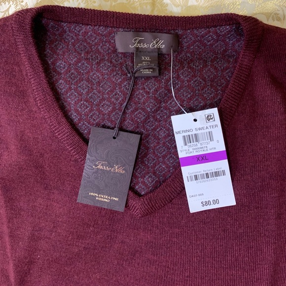 Tasso Elba Other - TASSO ELBA V NECK SWEATER FOR MEN’S